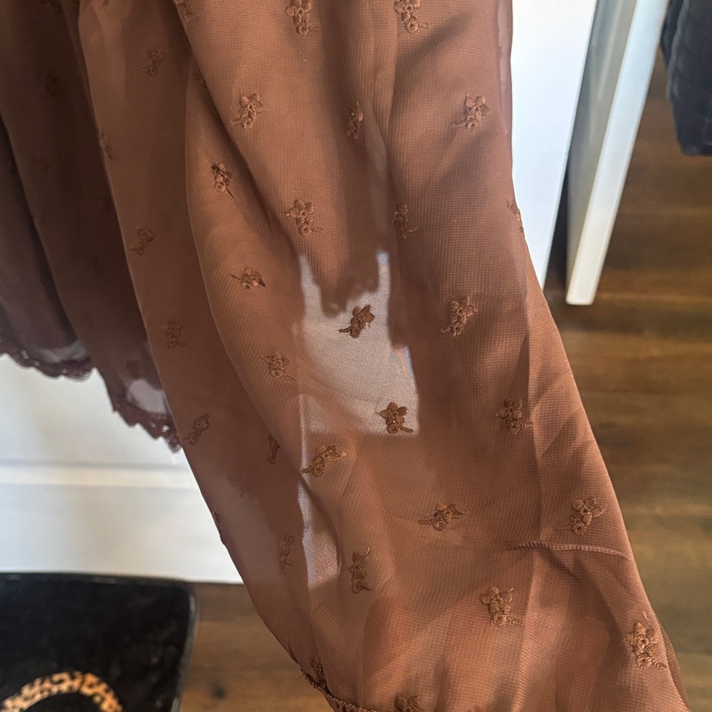 Brown Overalls dress - this was worn once - Picture 3 of 11